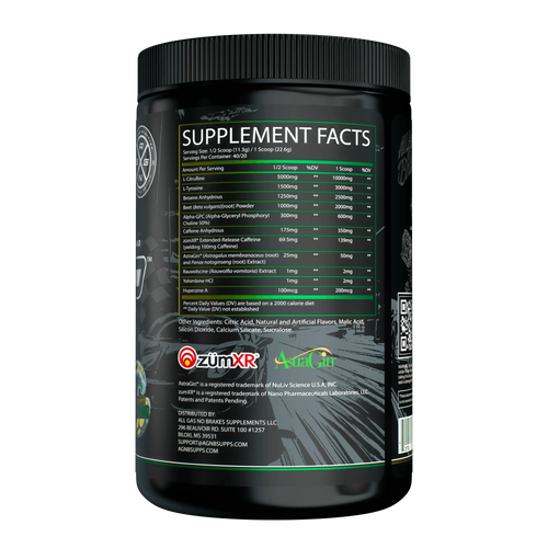 0-100 Pre-Workout™ - All Gas No Brakes Supplements®